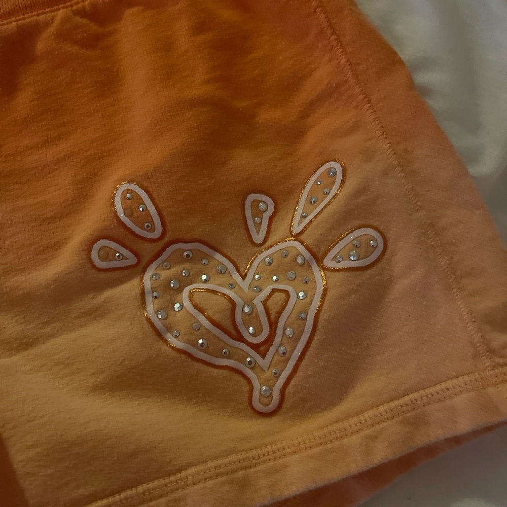 Justice Orange Shorts 14